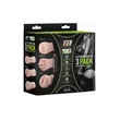 M For Men 3 Pack - vibrációs maszturbátor szett (natúr)
