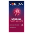 Control - bordázott, pontozott óvszer (12db)