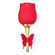 MARTINELLA Rose - akkus, nyelves 2in1 csiklóvibrátor (piros)