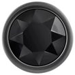Evolved Black Gem - fém anál plug szett, fekete kővel (ezüst)