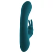 Playboy Rabbit - akkus, vízálló csiklókaros vibrátor (türkiz)