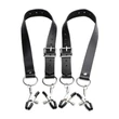 XR Brands - szeméremajak-széthúzó csipeszek (fekete)