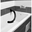 Hosed Anal Snake 19 - tapadókorongos anál dildó (fekete)
