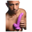 XR Brands POP - tapadótalpas, herés dildó - 19 cm (lila)