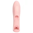 Loveline - bordázott ujjvibrátor (pink)