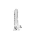 REALROCK - átlátszó élethű dildó - átlátszó (17cm)