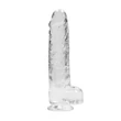 REALROCK - átlátszó élethű dildó - átlátszó (22cm)