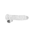 REALROCK - áttetsző élethű dildó - víztiszta (22cm)