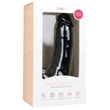EasyToys - tapadókorongos, herés dildó (20 cm, fekete)