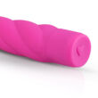 Easytoys Power Vibe - csavart szilikon rúd vibrátor (pink)