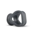 Boners 2in1 - péniszgyűrű és herenyújtó-gyűrű (szürke)