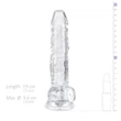 EasyToys - herés dildó - 17cm (átlátszó)