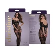 Christine - áttetsző necc overál - (fekete) - XS-XL