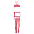 Christine - keresztpántos necc szett - (piros) - XS-XL