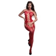 Christine - keresztpántos necc szett - (piros) - XS-XL
