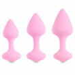 FEELZTOYS Bibi - anál dildó szett - pink (3 részes)