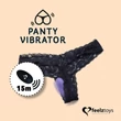 FEELZTOYS Panty - akkus, rádiós csikló vibrátor (lila)