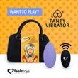 FEELZTOYS Panty - akkus, rádiós csikló vibrátor (lila)