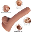 Tracy's Dog Uncut Foreskin - herés dildó (21cm) - natúr