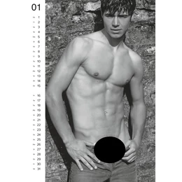 Akt férfi naptár - 2026 (10db)