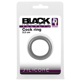 Black Velvets - vastagfalú péniszgyűrű (3,2cm) - fekete