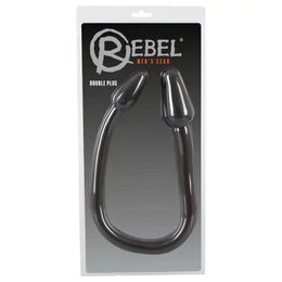 Rebel Double Plug - dupla kúp anál plug (fekete)
