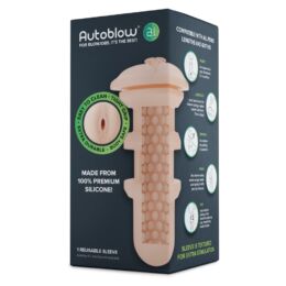 Autoblow A.I. - szilikon pótbetét - vagina (natúr)