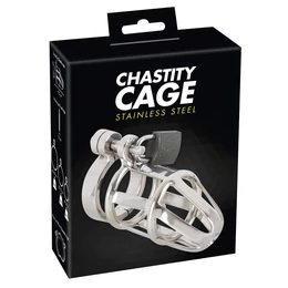 You2Toys - Chastity Cage - fém pénisz ketrec, lakattal