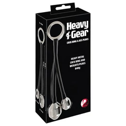 You2Toys Heavy Gear - heregyűrű anál súllyal (fekete)