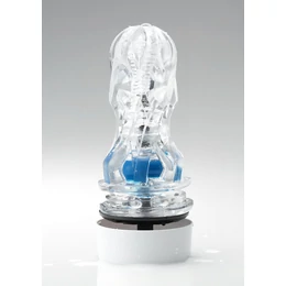 TENGA Aero - szuper szívó száj maszturbátor (fehér-kék)