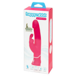 Happyrabbit Dual Density - akkus, vízálló, csiklókaros vibrátor (pink)