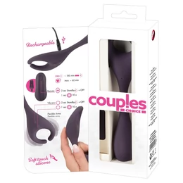 Couples Choice - akkus, rádiós 2 motoros vibrátor (lila)