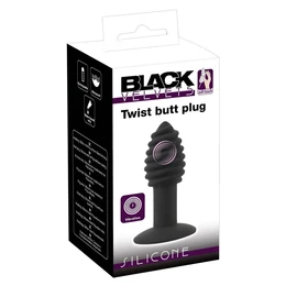 Black Velvets Twist - akkus, szilikon anál vibrátor (fekete)