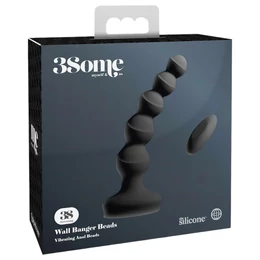 3Some wall banger Beads - prosztata vibrátor (fekete)