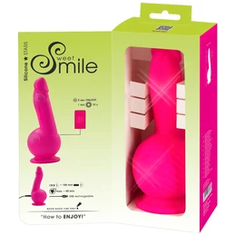 SMILE Powerful - akkus, 2 motoros tapadókorongos vibrátor (pink)
