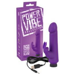 You2Toys - Power Vibe Rabby - akkus csiklókaros vibrátor (sötétlila)