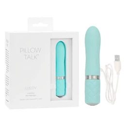 Pillow Talk Flirty - akkus rúd vibrátor (türkiz)