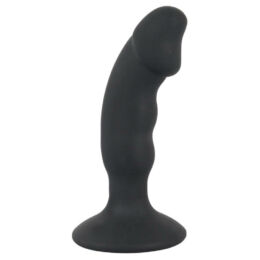 Black Velvet - akkus, péniszes anál vibrátor (fekete)