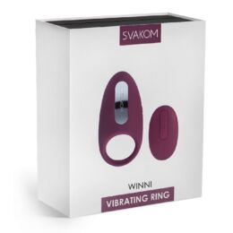 Svakom Winni - akkus, rádiós, vibrációs péniszgyűrű (viola)