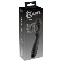 Rebel P-Spot - 2 motoros prosztata vibrátor (fekete)