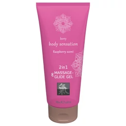Shiatsu 2in1 Rashberry scent - masszázs síkosító - málna (200ml)