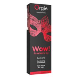 Orgie Wow Strawberry Ice - hűsítő orál spray (10ml)