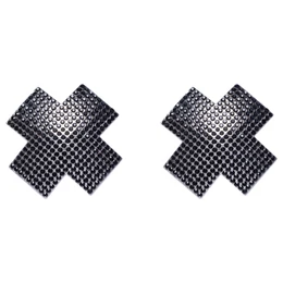 Cottelli - strasszos X bimbómatrica (fekete)