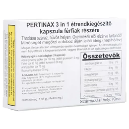Pertinax 3in1 Plus - étrend kiegészítő kapszula férfiaknak (4db)