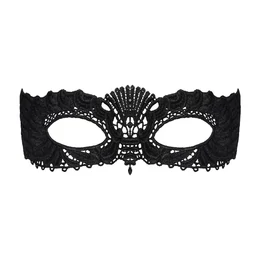 Obsessive - hímzett velencei maszk (fekete)