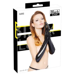 Black Level - fényes lakk kesztyű (fekete)