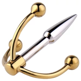 Urethralplay - horgonyos fém dilátor - 4,5cm (ezüst)