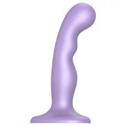 Strap-on-me P&amp;G S - hajlított, tapadókorongos dildó (lila)