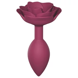 Love to Love Open Roses M - szilikon anál plug (piros)