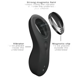 Dorcel Discreet Vibe + - akkus, rádiós csikló vibrátor (fekete)